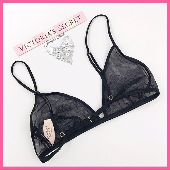 •Victoria’s Secret• Heart Rhinestone bralette - Picture 3 of 4
